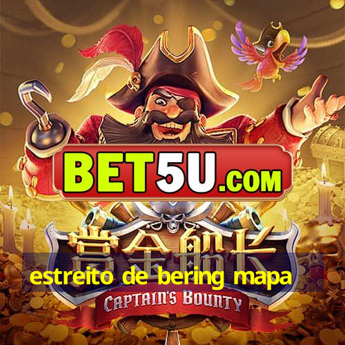 estreito de bering mapa